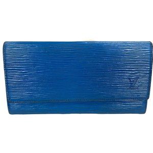 Authentic Louis Vuitton Wallet Long Epi Porte Yen Cartes Credit Bifold LV Vintag